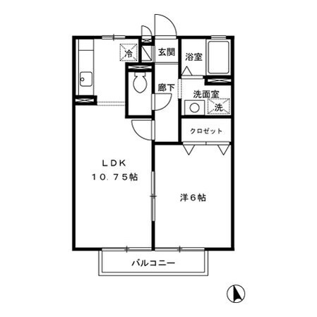 ヴィルドミールの物件間取画像